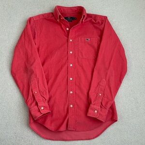 Vineyard Vines Tucker Shirt Corduroy Coral Size XS